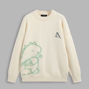 Dinosaur Patterned Sweater